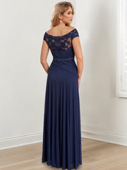 A-Line/Princess Off-the-Shoulder Floor-Length Mother of the Bride Dresses