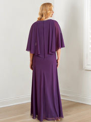 A-Line/Princess V-Neck Floor-Length Mother of the Bride Dresses