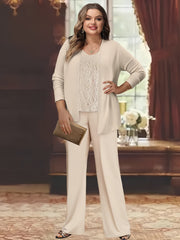 Chiffon Mother of the Bride Pantsuits with Jacket