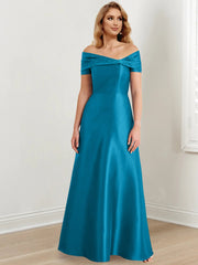 A-Line/Princess Off-the-Shoulder Floor-Length Mother of the Bride Dresses