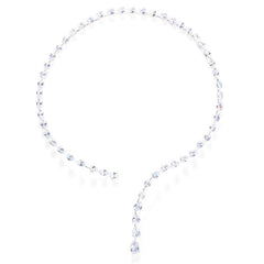 Stylish Cubic Zirconia Collar Necklace