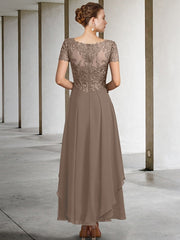 A-Line/Princess V-Neck Ankle-Length Mother of the Bride Dresses