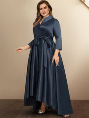 A-Line/Princess V-Neck Asymmetrical Mother of the Bride Dresses