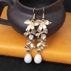 Elegant Pearl Dangle Earrings