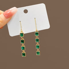 Elegant Rhinestone Dangle Earrings