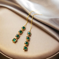 Elegant Rhinestone Dangle Earrings