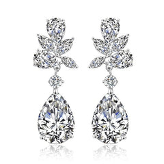 Exquisite Pear Rhinestone Drop Earrings