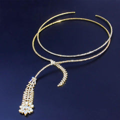 Luxurious Rhinestone Collar Necklace