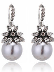 Imitation Pearl Drop Earrings For Women's Wedding Work Daily Long Drop  Earrings