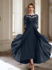 A-Line/Princess Long Sleeves Mother of the Bride Dresses with Applique