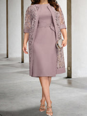 Sheath/Column Mother of the Bride Dresses with Jacket