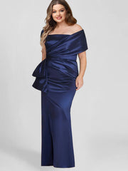 Sheath/Column Off-the-Shoulder Floor-Length Mother of the Bride Dresses