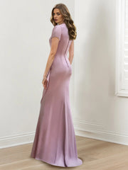 Mermaid/Trumpet Floor-Length V Neck Mother of the Bride Dresses with Ruffles