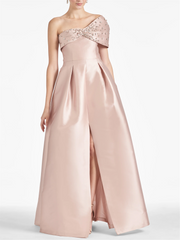 A Line/Princess One Shoulder Floor-Length Mother of the Bride Dresses