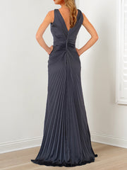 A-Line/Princess V-Neck Floor Length Mother of the Bride Dresses