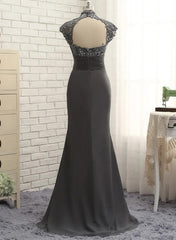 Sheath/Column High Neck Floor-Length Mother of the Bride Dresses