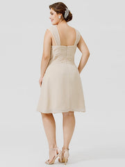 A-Line/Princess Spaghetti Straps Knee-Length Mother of the Bride Dresses