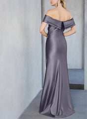 Sheath/Column Off-the-Shoulder Floor-Length Mother of the Bride Dresses