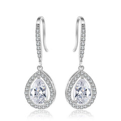 Shining Zircon Drop Earrings