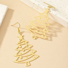 Women's Christmas Tree Alloy Earrings