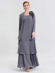 A-Line/Princess Scoop Floor-Length Mother of the Bride Dresses