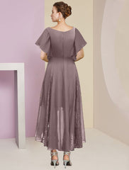 A-Line/Princess V-Neck Mother of the Bride Dresses with Applique