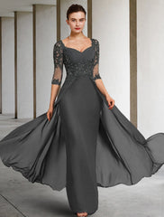 A-Line/Princess Square Neck Floor-Length Mother of the Bride Dresses