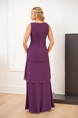 A-Line/Princess V-Neck Mother of the Bride Dresses with Beading & Wraps